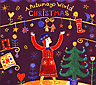 Omslag: A Putomayo World Christmas med tecknad tomte