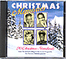 Omslag: Chrimas Memoires med snöiga granar och småbilder av fyra musiker mitt i bilden