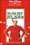 Omslag Nu är det jul igen med foto av Tim Allen som jultyomte och röd bakgrund