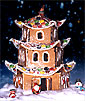 Pepparkakshus i form av en pagod